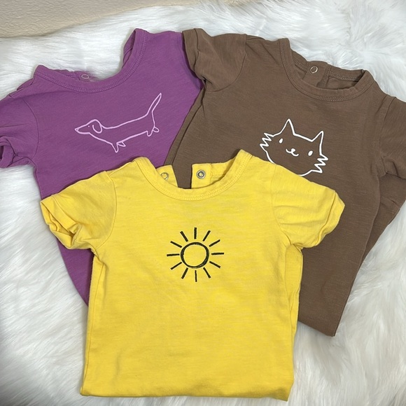 kate quinn Other - Kate Quinn Little Liam Bundle of 3 Organic Cotton Blend Rompers